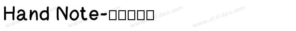 Hand Note字体转换